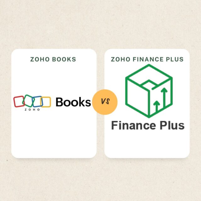 Zoho Books vs Zoho Finance Plus1