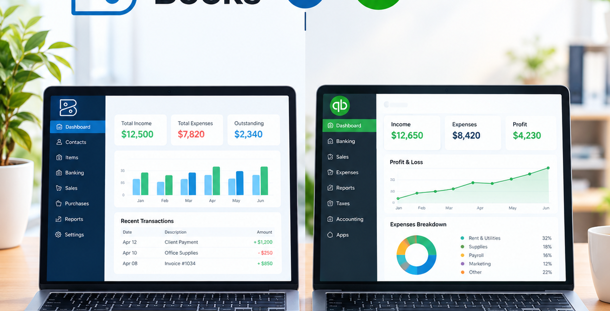Zoho Books vs. QuickBooks: Features, Pros and Price